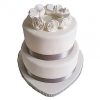 2 Tier White Fondant Cake 800X800 1