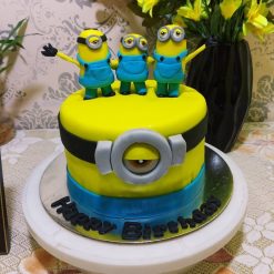3 Minions Designer Fondant Cake