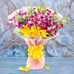 Divin Beauty Of Orchids And Lilies