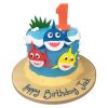 Baby Shark Theme Fondant Cake 800X800 1