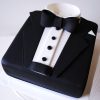 Black Tuxedo Shape Fondant Cake 2 Black Tuxedo Shape Fondant Cake 800X800 1