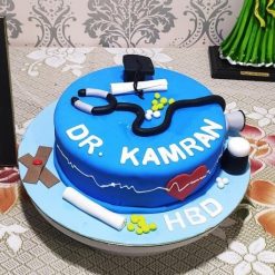 Doctor Birthday Fondant Cake