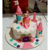 Girl On Castle Fondant Cake 800X800H