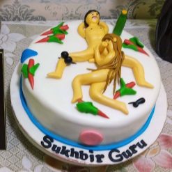 Naughty Adult Theme Fondant Cake