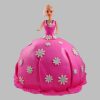 Pink Delight Barbie Fondant Cake 800X800 1