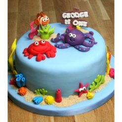 Sea Themed Fondant Cake